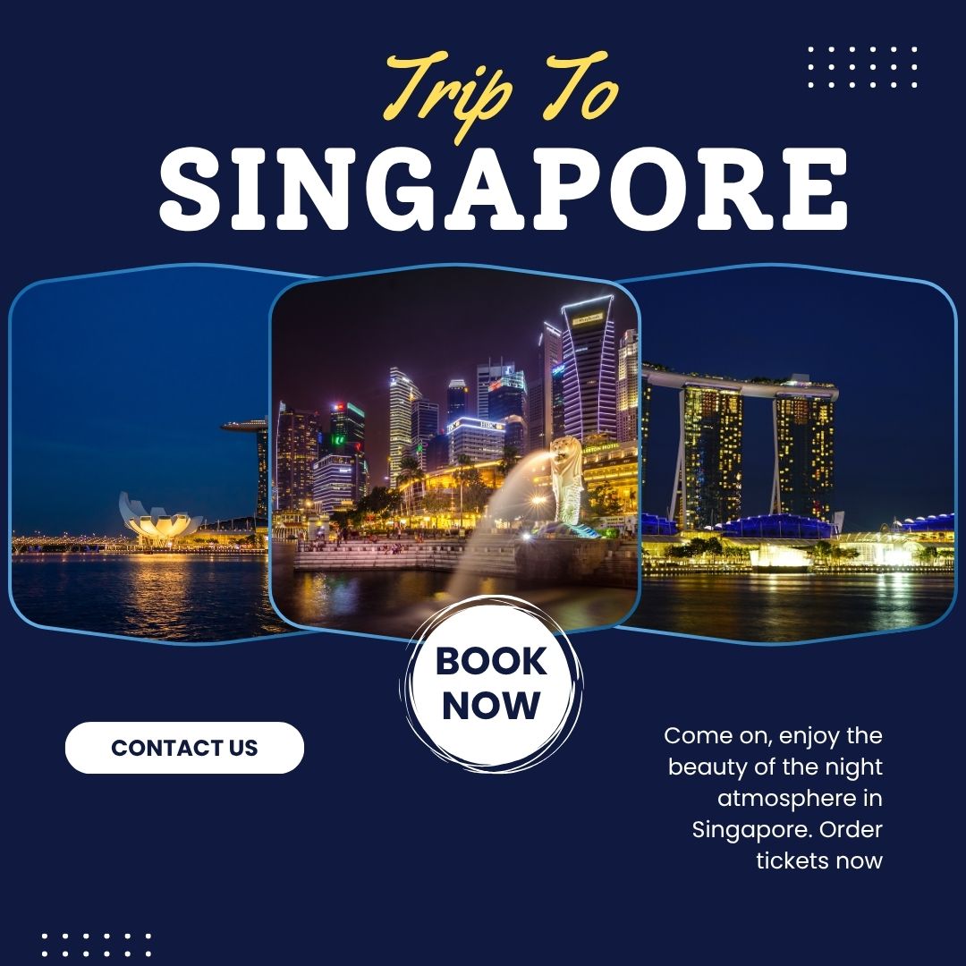 blue and white trip to singapore instagram post