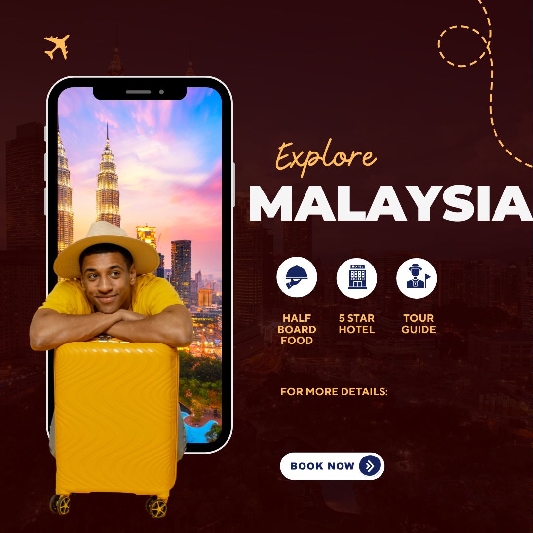 blue and yellow minimal malaysia travel instagram post