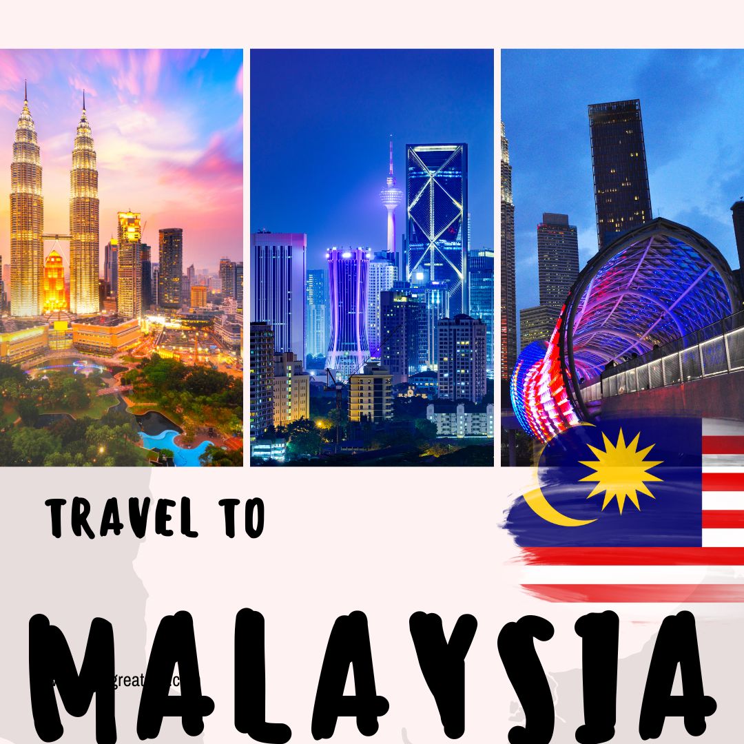 colorful bold travel to malaysia instagram post